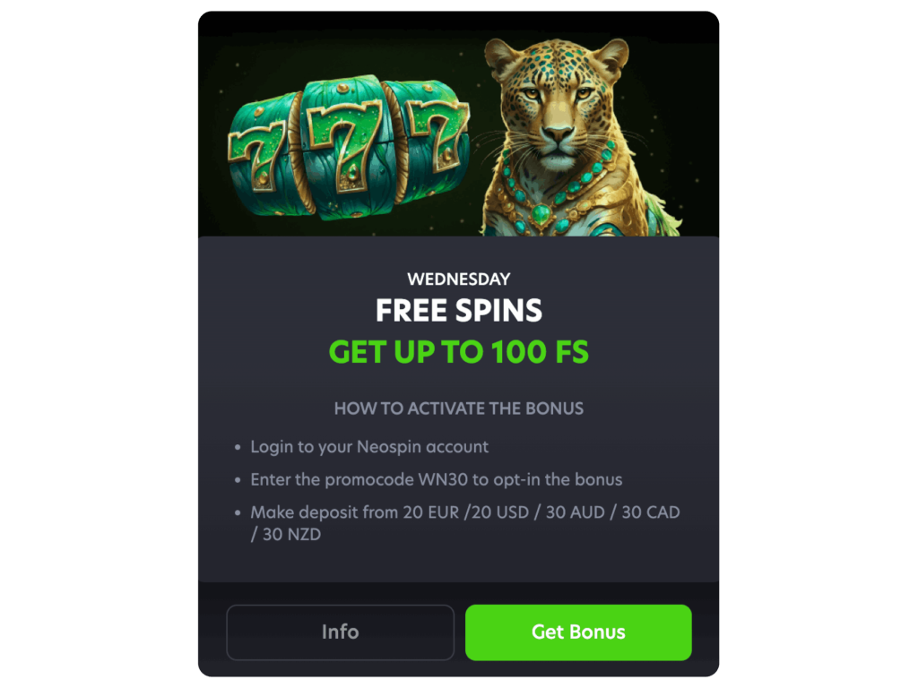 neospin casino free chip
