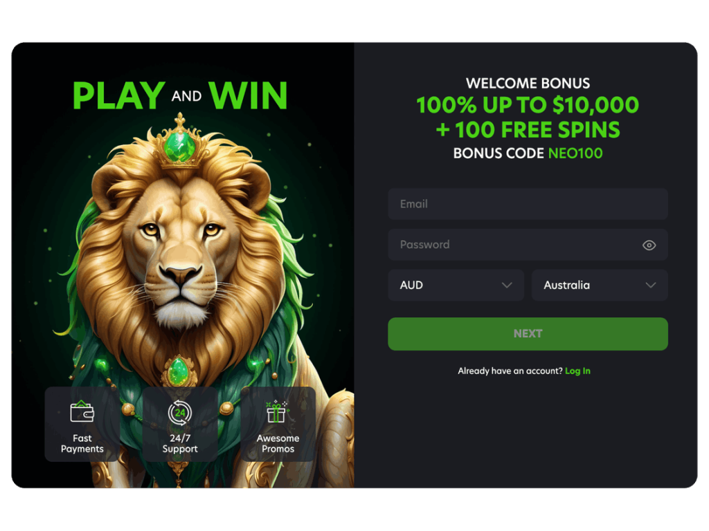 neospin casino registration