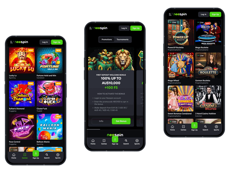 neospin mobile app